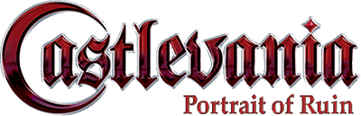 Castlevania: Portrait of Ruin title screen for Nintendo DS